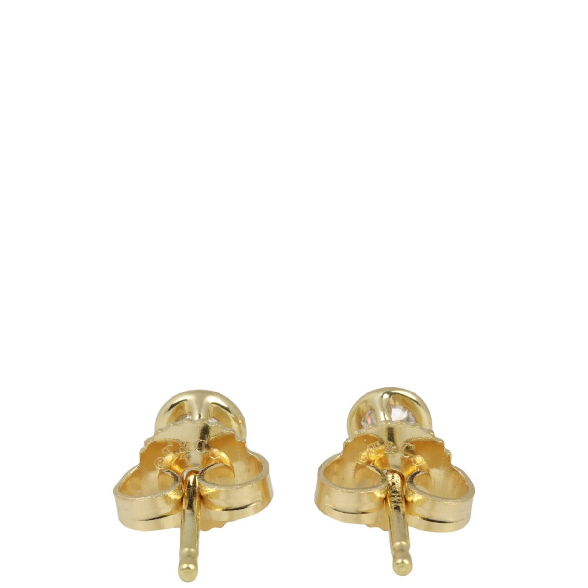 Tiffany & Co Diamonds by the Yard 18k Yellow Gold Stud Earrings