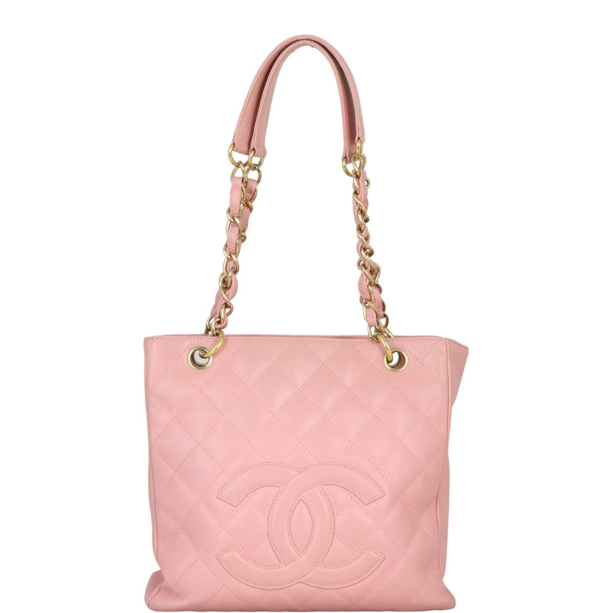 Chanel Petite Shopping Tote |  Light Pink Caviar