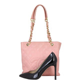 Chanel Petite Shopping Tote |  Light Pink Caviar