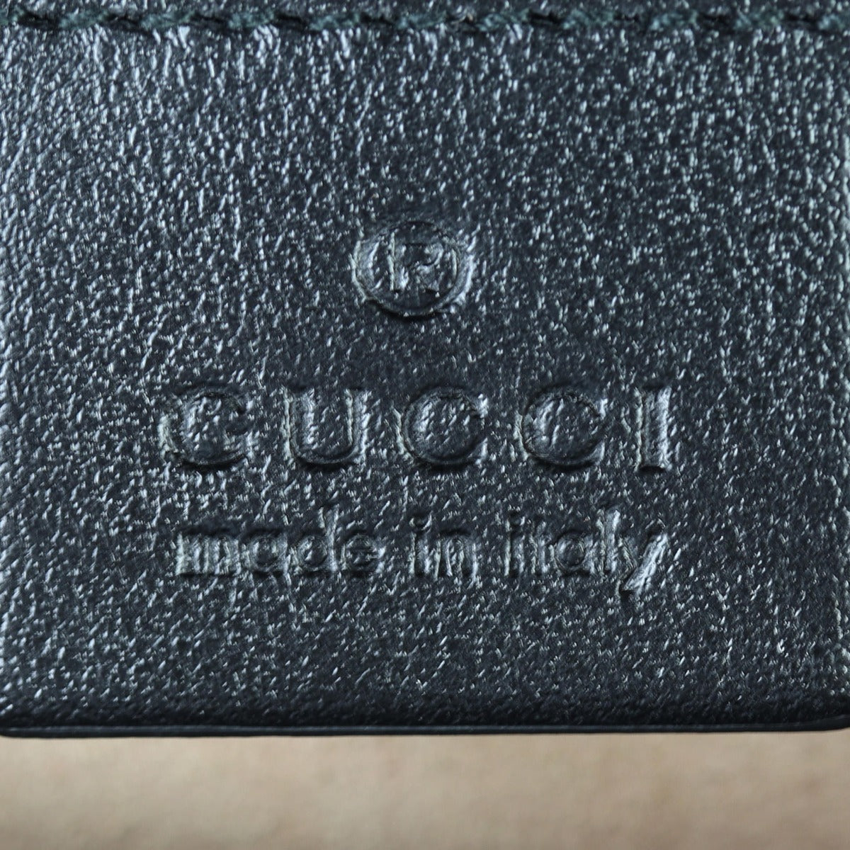 Gucci GG Marmont Top Handle Bag Small Interior Stamp