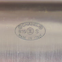 Chanel Silver Wide Cuff Stamp