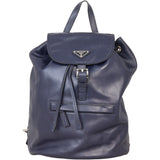 Prada Soft Calf Zip Pocket Backpack