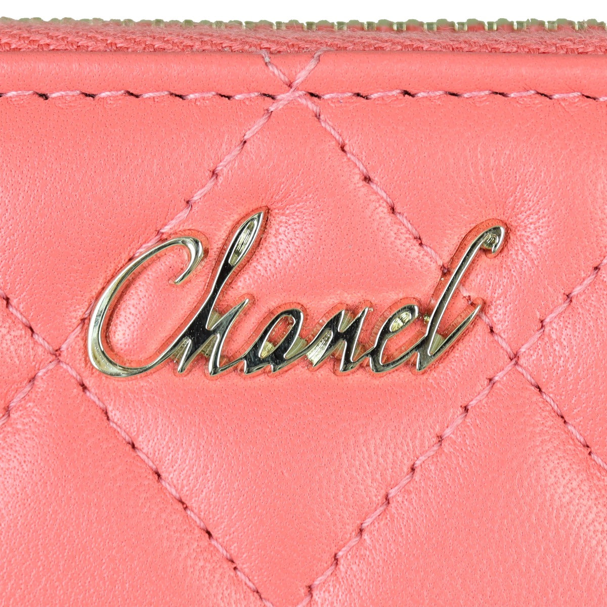 Chanel Camellia Zip Around Wallet  Hardware