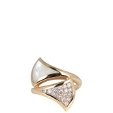 Bvlgari Diva's Dream 18k Rose Gold Diamond Mother of Pearl Ring