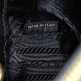 Prada Saffiano Lux Galleria Double Zip Tote Mini Interior Stamp