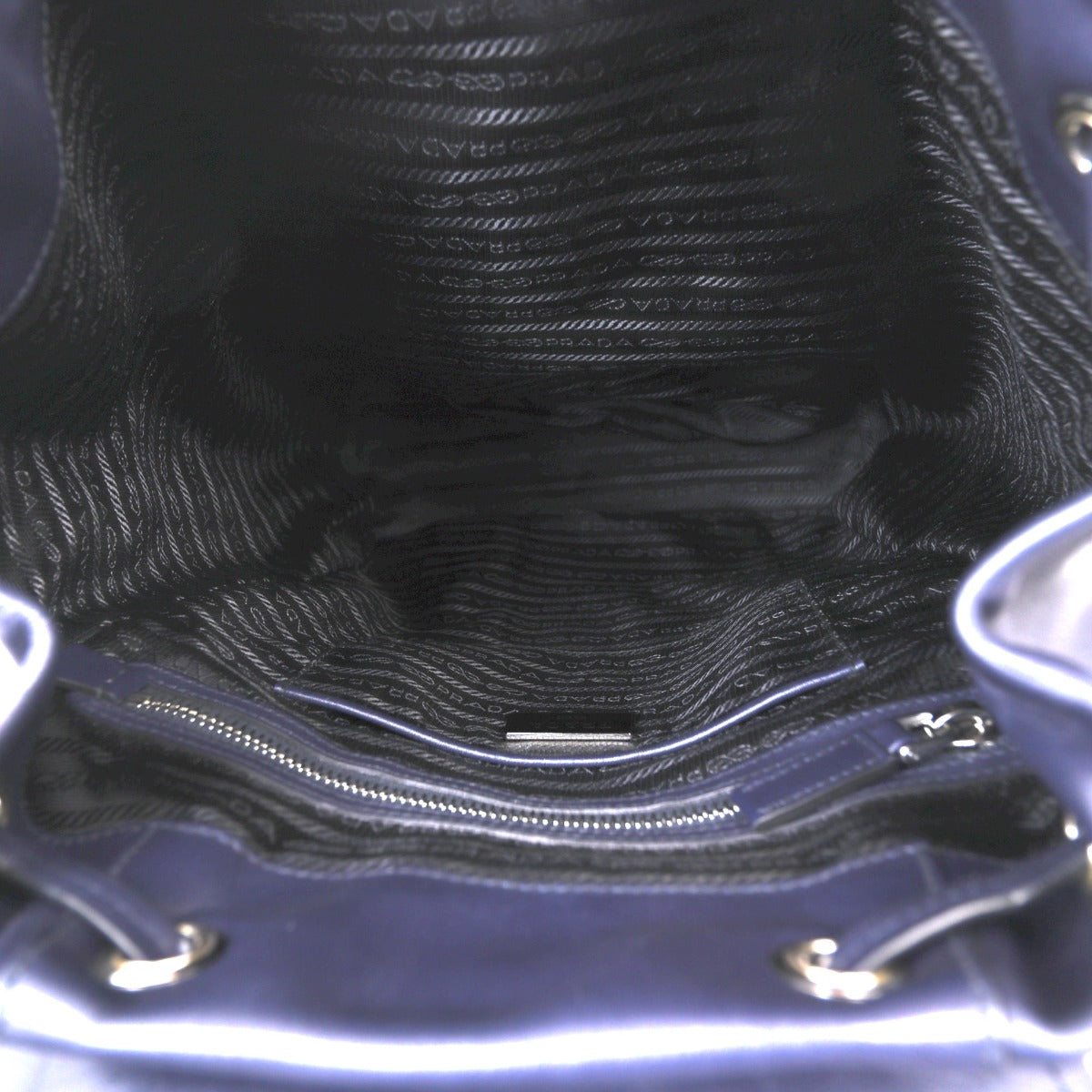 Prada Soft Calf Zip Pocket Backpack