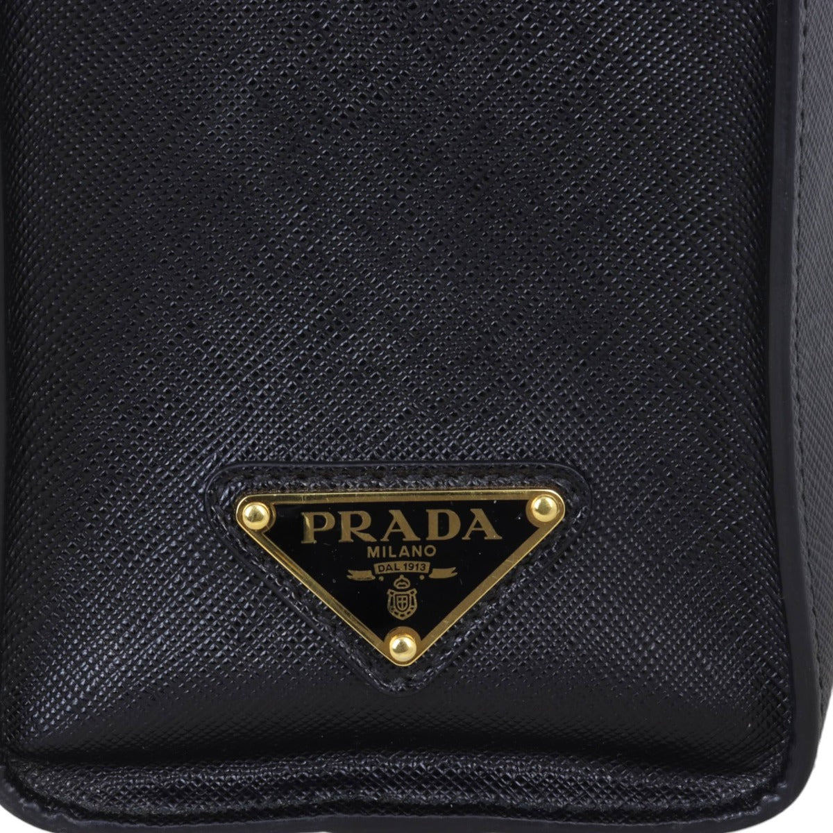Prada Saffiano Embossed Logo Tote Medium