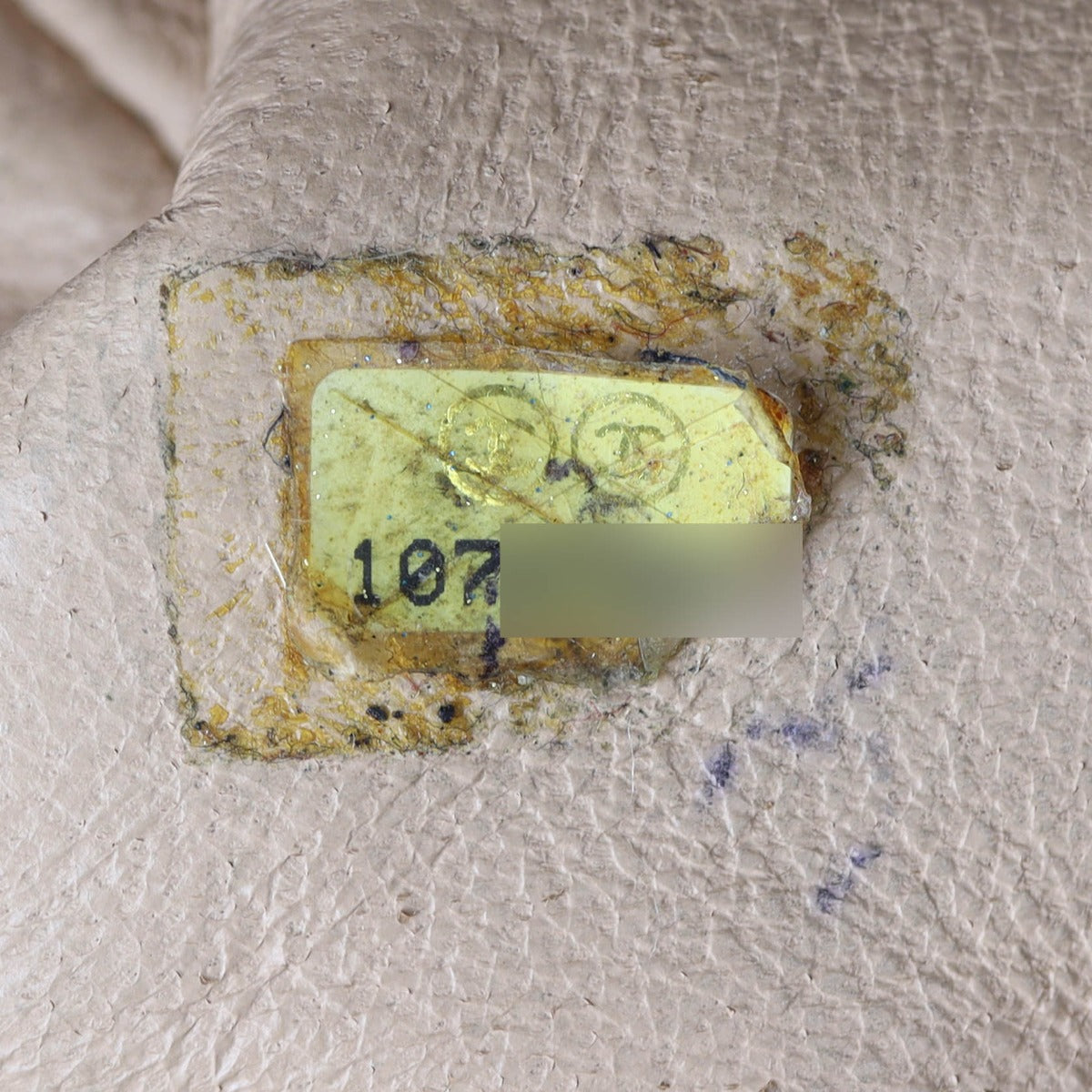 Chanel Luxe Ligne Bowler Interior Stamp