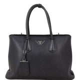 Prada Saffiano Cuir Twist Lock Tote