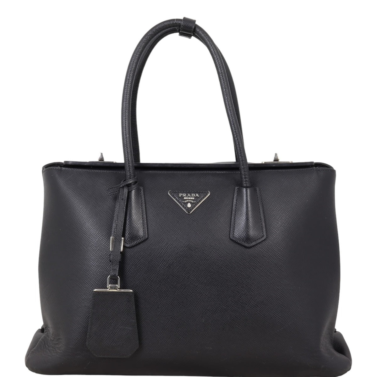 Prada Saffiano Cuir Twist Lock Tote