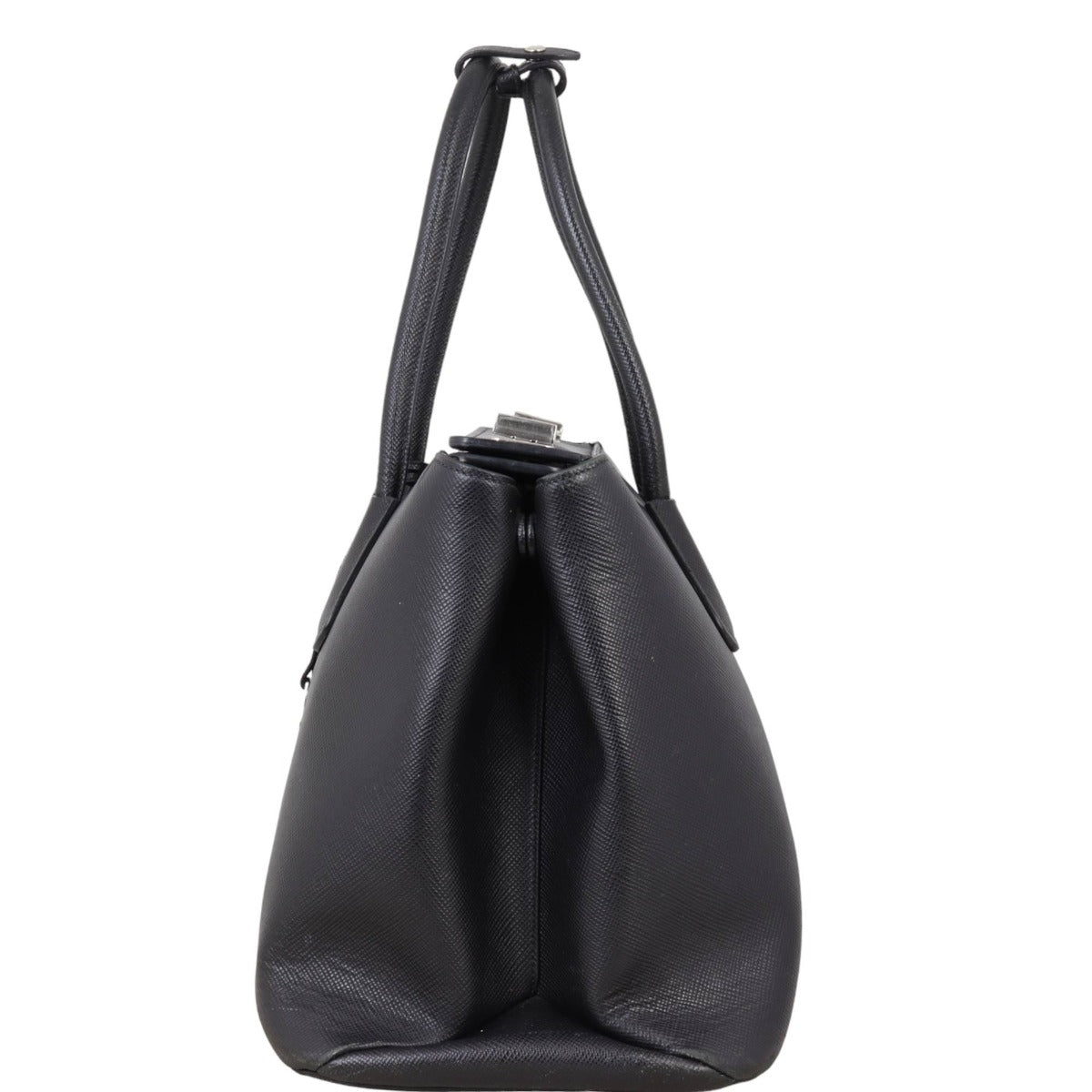 Prada Saffiano Cuir Twist Lock Tote