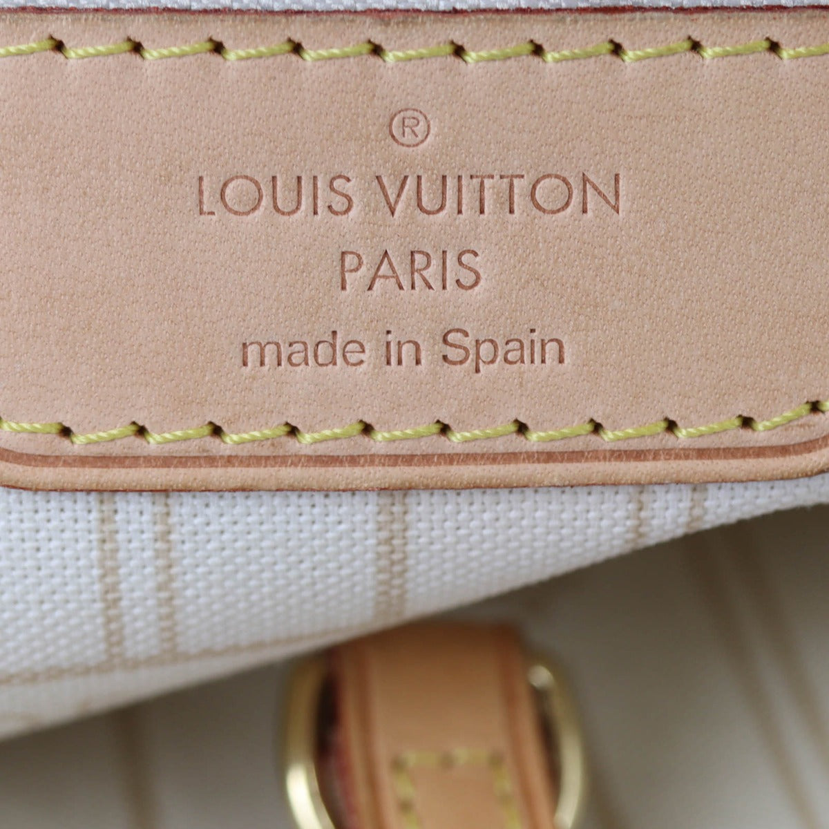 Louis Vuitton Neverful MM Damier Azur Interior Stamp
