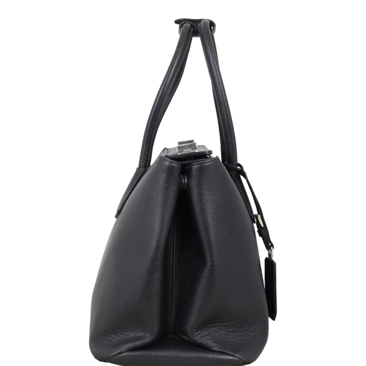 Prada Saffiano Cuir Twist Lock Tote
