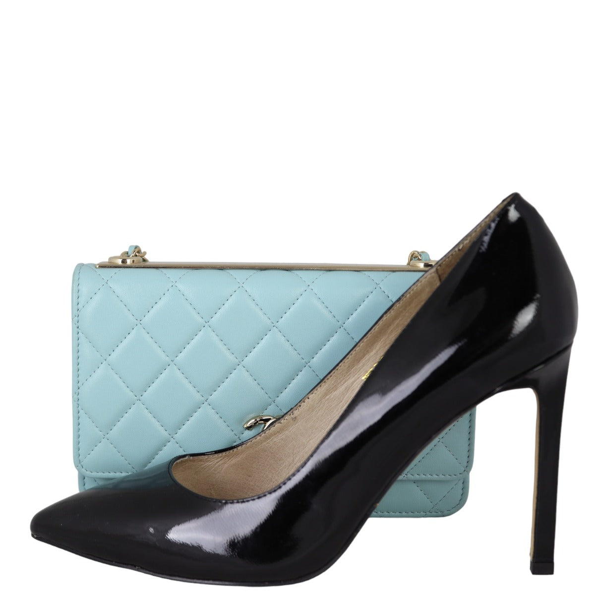 Chanel CC Trendy Wallet on Chain | Baby Blue