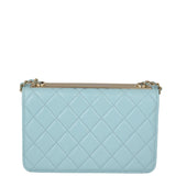 Chanel CC Trendy Wallet on Chain | Baby Blue