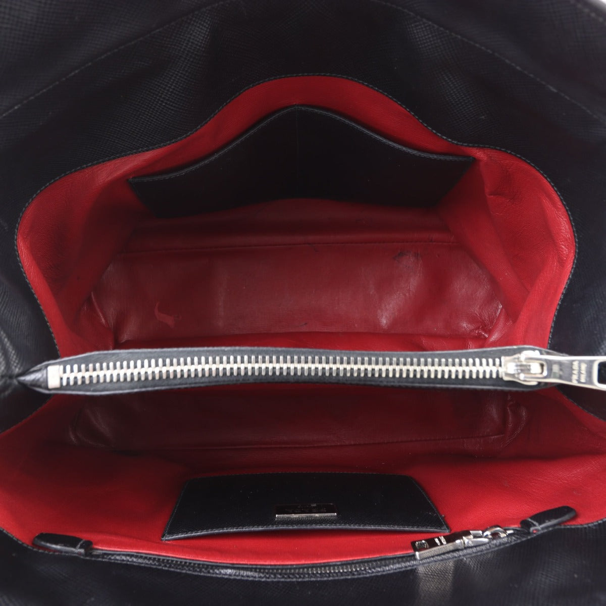 Prada Saffiano Cuir Twist Lock Tote