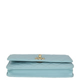 Chanel CC Trendy Wallet on Chain | Baby Blue