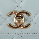 Chanel CC Trendy Wallet on Chain | Baby Blue