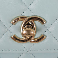 Chanel CC Trendy Wallet on Chain | Baby Blue
