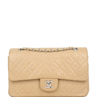 Chanel Classic Double Flap Medium | Beige Vintage