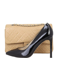 Chanel Classic Double Flap Medium | Beige Vintage