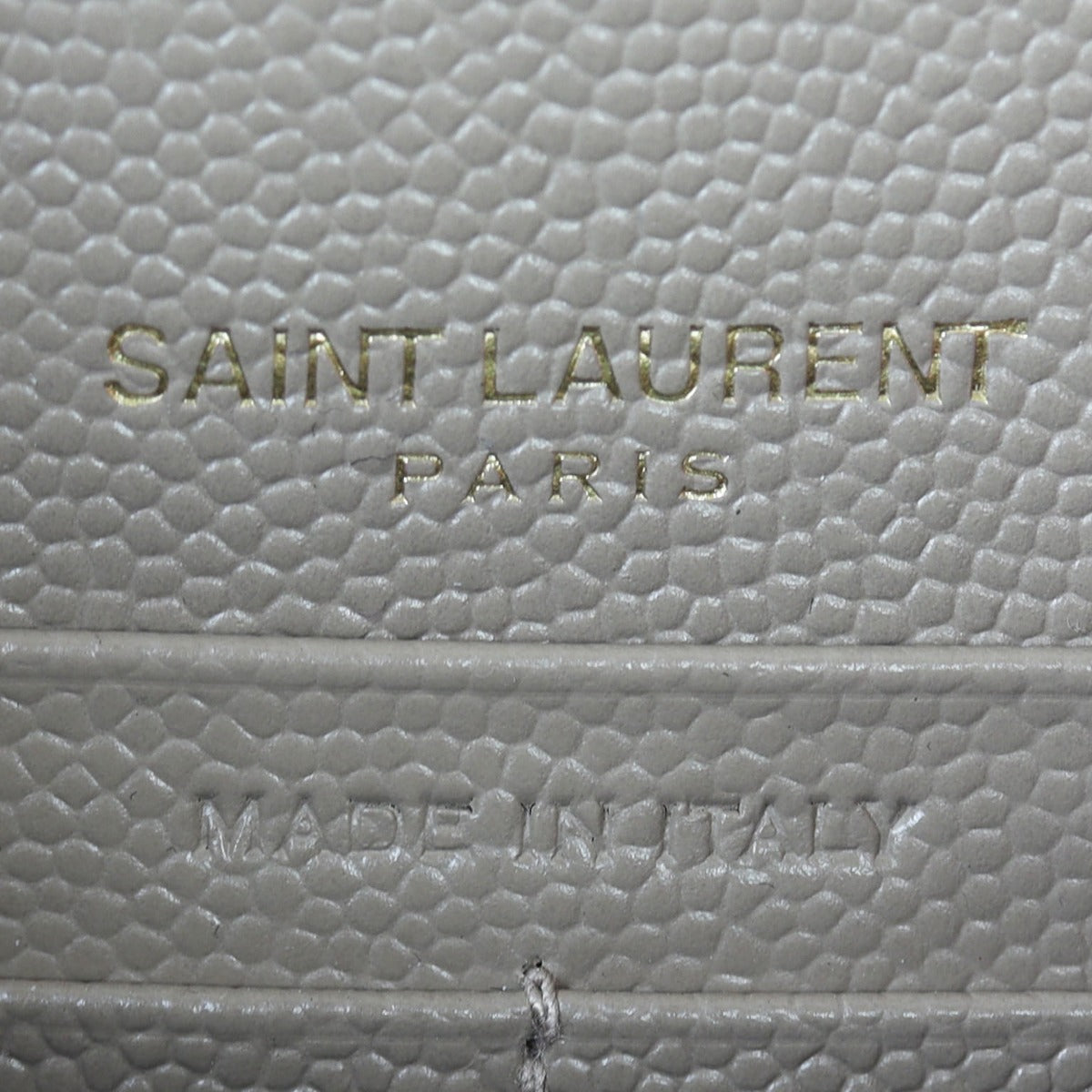 Saint Laurent Cassandre Envelope Chain Wallet Interior Stamp