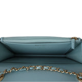 Chanel CC Trendy Wallet on Chain | Baby Blue