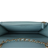 Chanel CC Trendy Wallet on Chain | Baby Blue