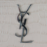 Saint Laurent Sunset Mini Croc-Embossed Hardware