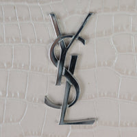 Saint Laurent Sunset Mini Croc-Embossed Hardware