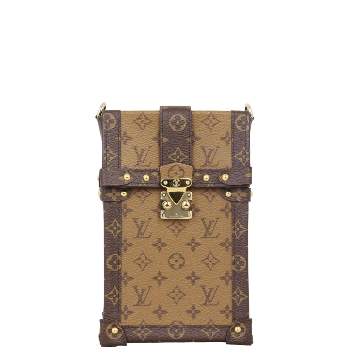 Louis Vuitton Vertical Trunk Pochette Monogram Reverse