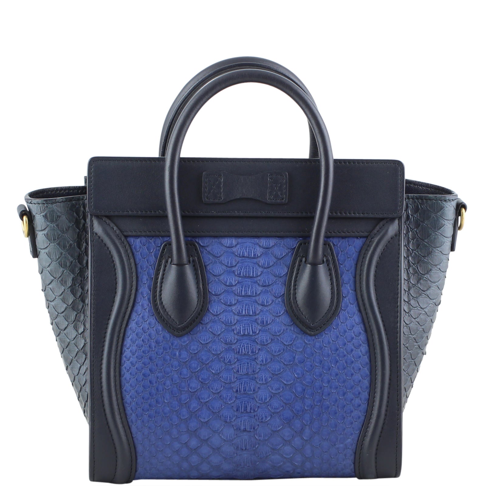 Celine Nano Luggage Tote Python Back