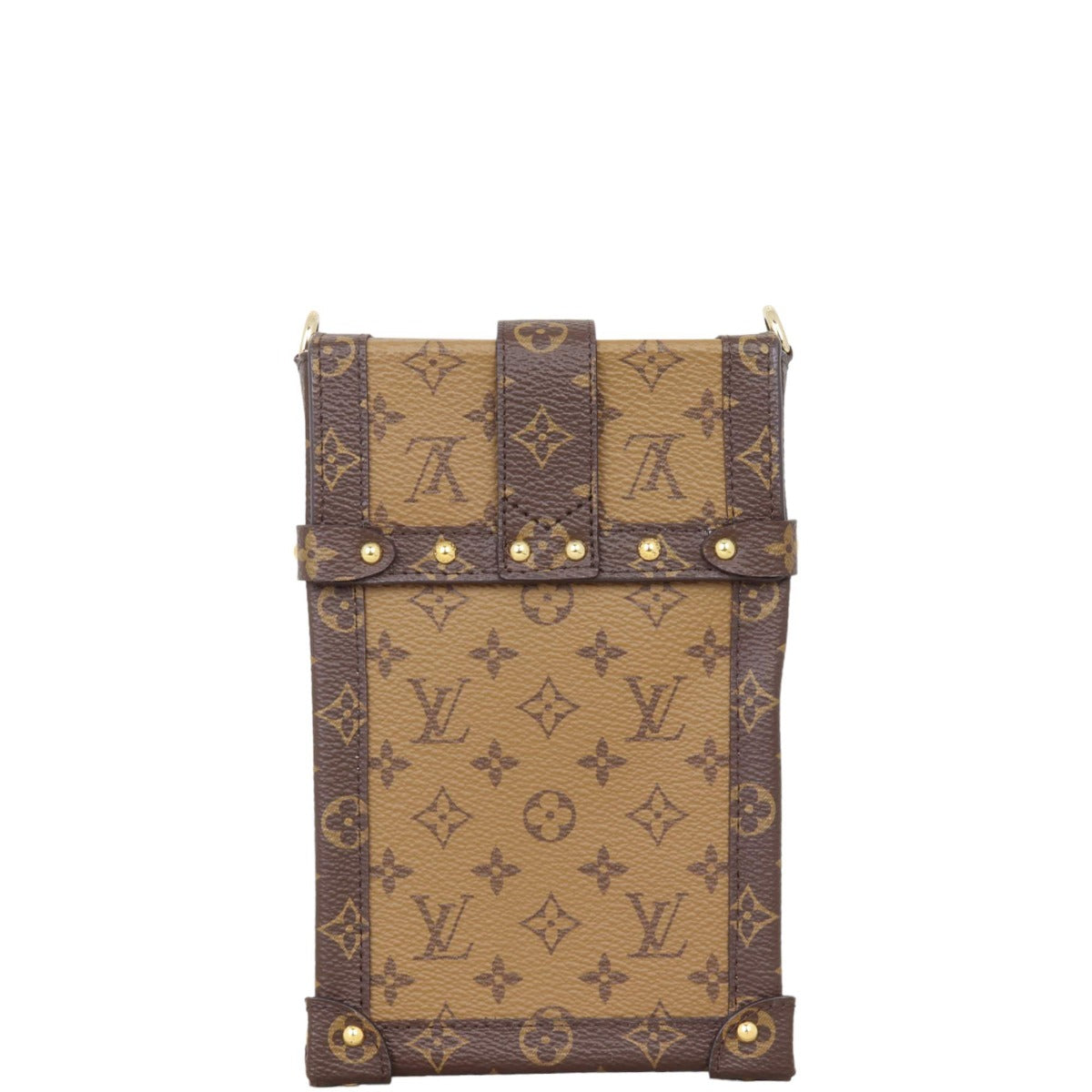 Louis Vuitton Vertical Trunk Pochette Monogram Reverse