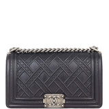 Chanel Boy Old Medium | Black 25 Series