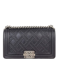 Chanel Boy Old Medium | Black 25 Series