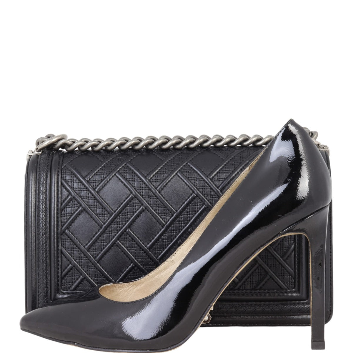 Chanel Boy Old Medium | Black 25 Series