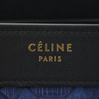 Celine Nano Luggage Tote Python Logo