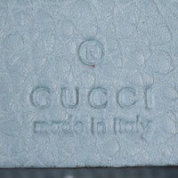 Gucci Bamboo Handle Floral Canvas Tote Interior Stamp