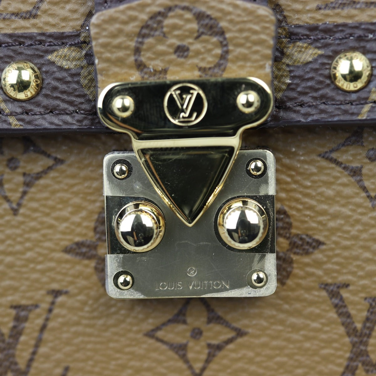 Louis Vuitton Vertical Trunk Pochette Monogram Reverse