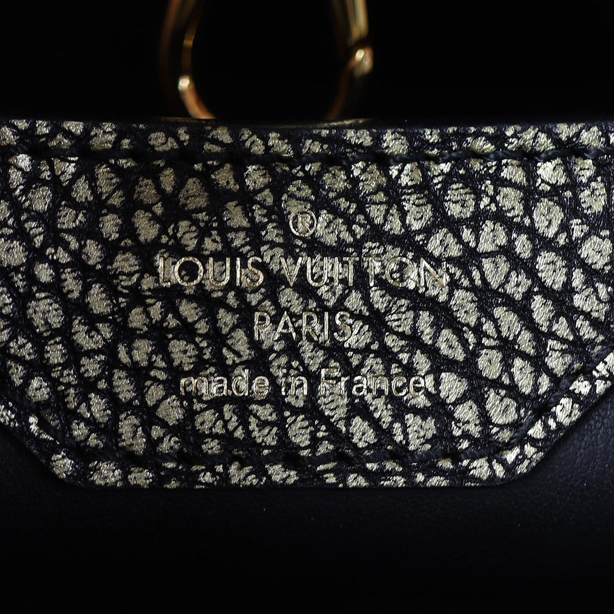 Louis Vuitton Capucines MM (gold) Interior Stamp