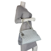 Chanel Mademoiselle Bowler Bag Large | Blue