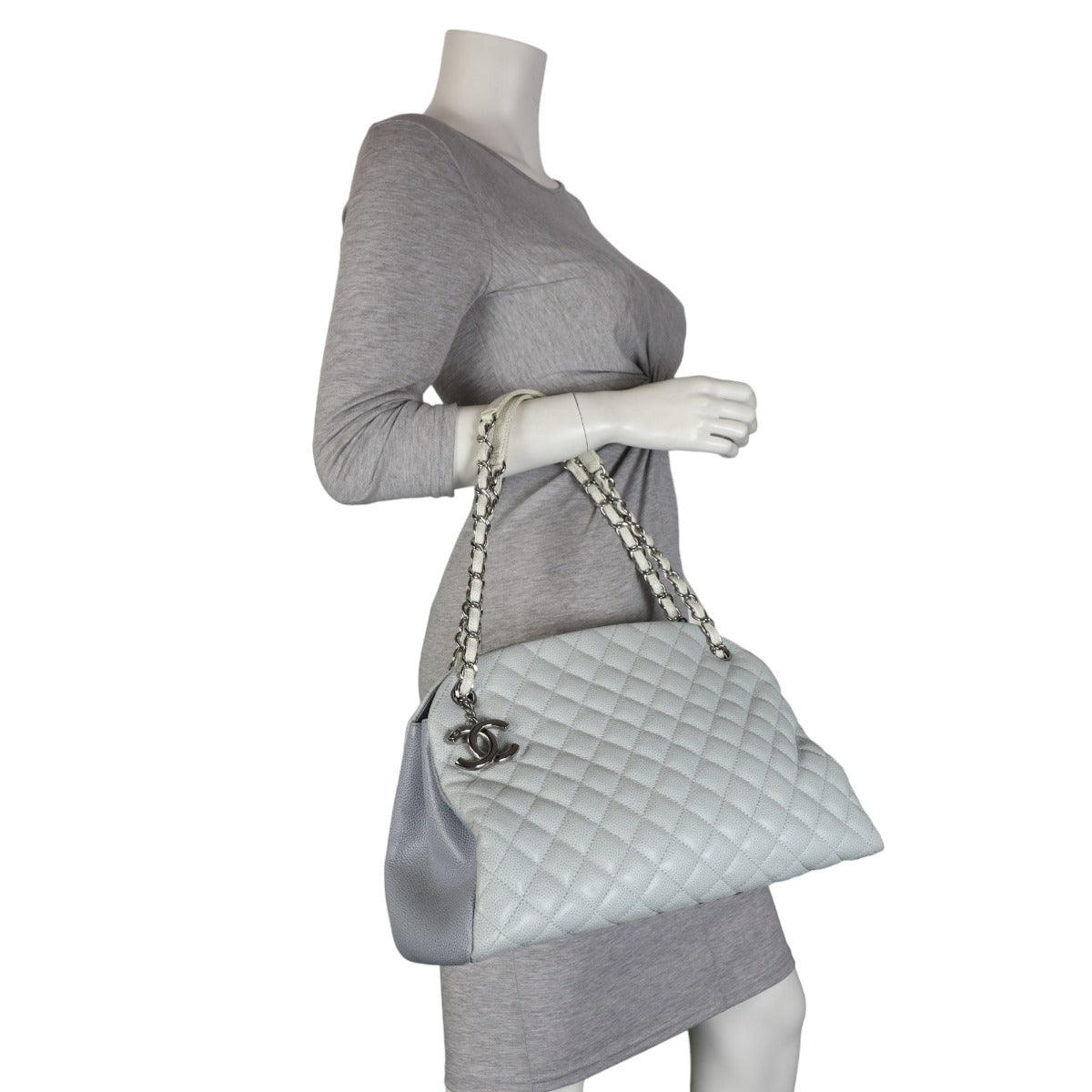 Chanel Mademoiselle Bowler Bag Large | Blue