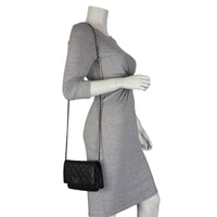 Chanel Classic Wallet on Chain | Silver Tone Hardware