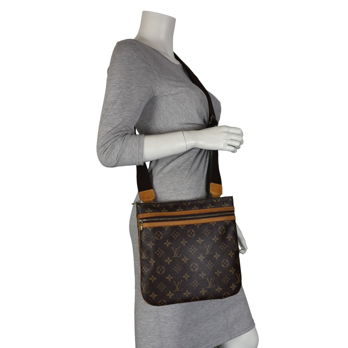 Louis Vuitton Pochette Bosphore Crossbody Monogram