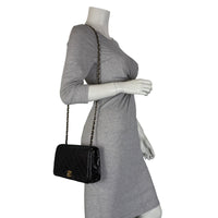 Chanel CC Full Flap Bag Small | Black Diamond