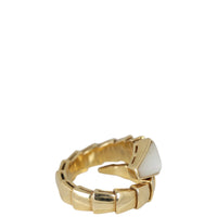 Bvlgari Serpenti Mother of Pearl 18K Yellow Gold Ring