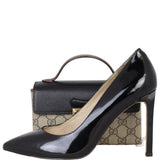 Gucci GG Supreme Padlock Mini Top Handle Shoulder Bag