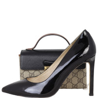 Gucci GG Supreme Padlock Mini Top Handle Shoulder Bag