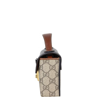 Gucci GG Supreme Padlock Mini Top Handle Shoulder Bag