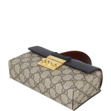 Gucci GG Supreme Padlock Mini Top Handle Shoulder Bag